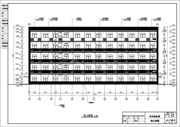 北京某学院学生宿舍楼给排水图纸-图二