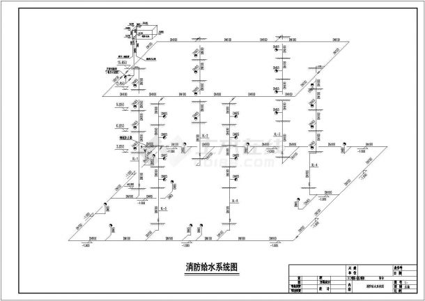 广东某4800人宿舍给排水全套图纸-图一