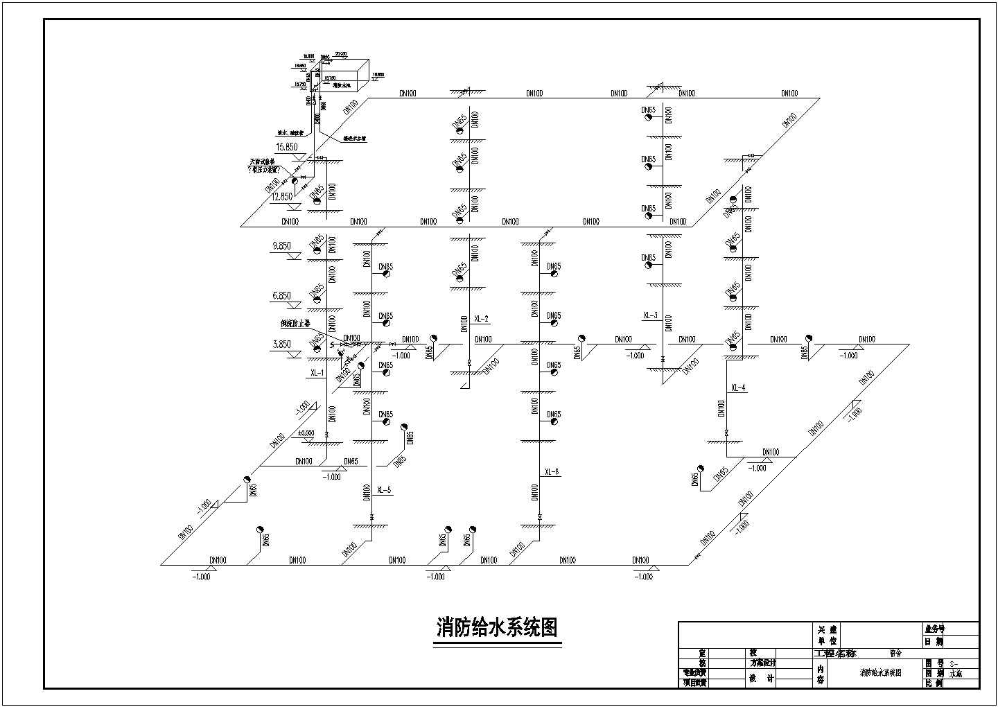 广东某4800人宿舍给排水全套图纸