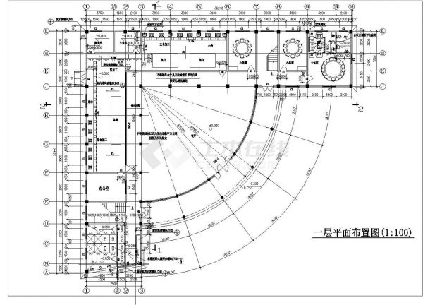 【苏州】某地综合办公大楼建筑设计施工图纸-图二