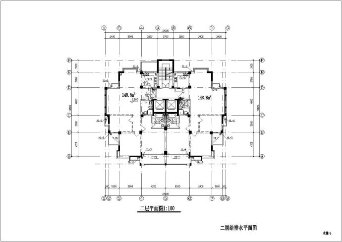 某15层普通住宅楼给排水施工图_图1