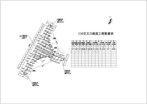 某地道路详细设计施工图（共11张）-图二