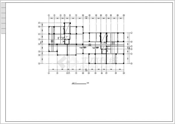 某地经典框剪结构住宅楼CAD图纸-图一