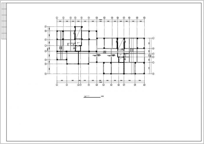 某地经典框剪结构住宅楼CAD图纸_图1