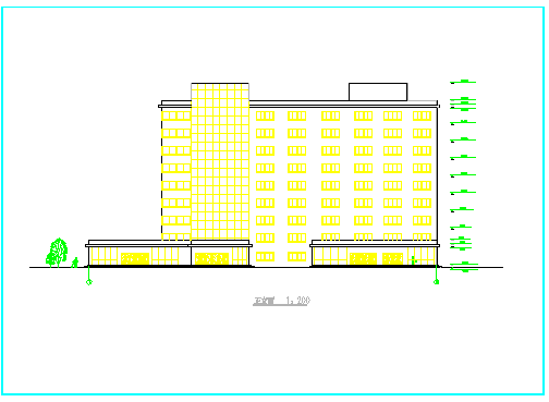 【扬州】某地某综合办公楼建筑设计施工图_图1