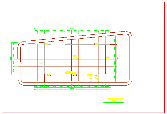 【海南】三新大厦平面设计方案图纸_图1