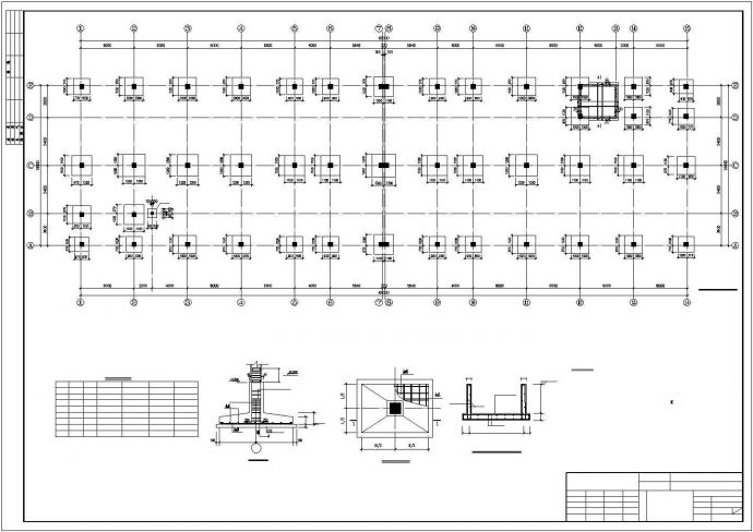 某两层混凝土工业厂房结构图纸_图1