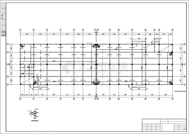 某两层混凝土工业厂房结构图纸-图二