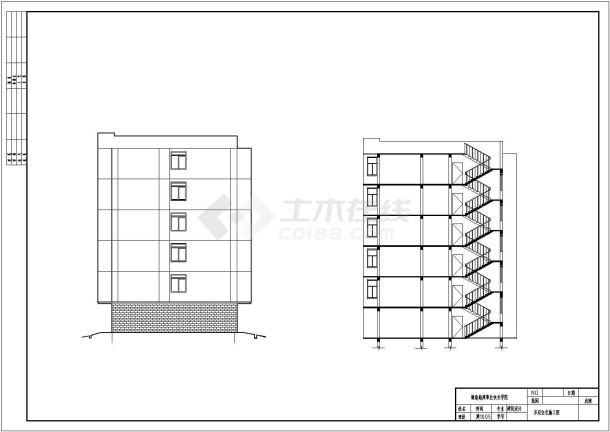 【湖南】多层城建住宅建筑方案设计图-图一