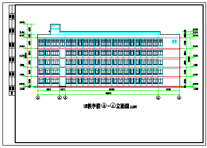 【深圳】某地办公楼建筑设计施工图-图二