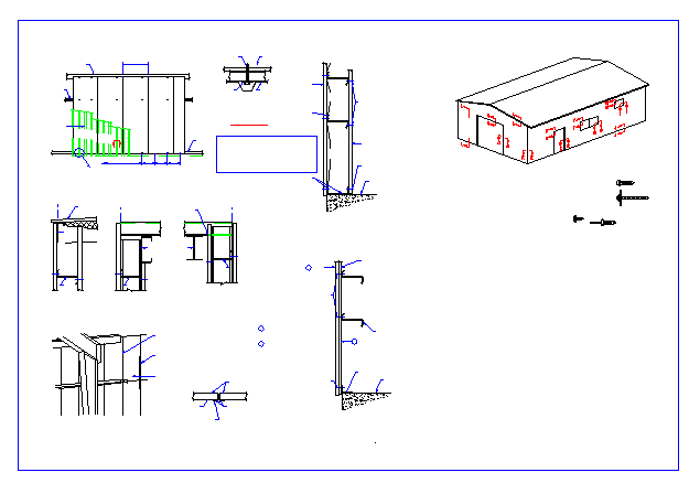 【呼和浩特】某工厂保温板安装设计图_图1