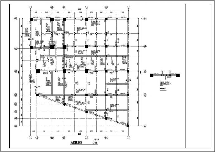 异型柱框架剪力墙建筑布置参考图_图1