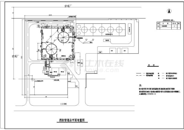 10000立方米油库消防图纸下载-图二