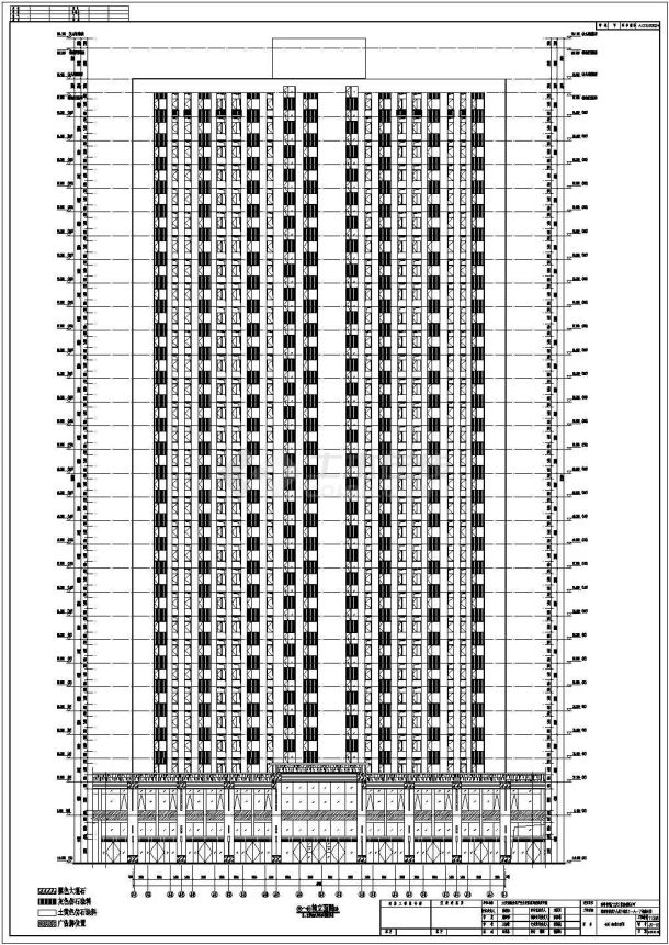 联想高层智能公寓建筑设计施工图纸-图一