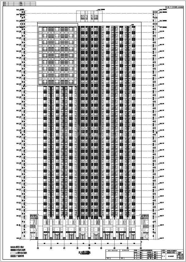 联想高层智能公寓建筑设计施工图纸-图二