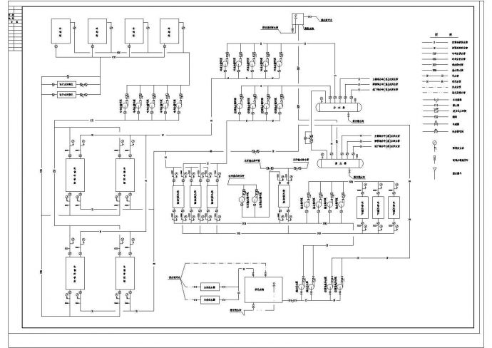 某地电制冷空调详细系统设计原理图_图1