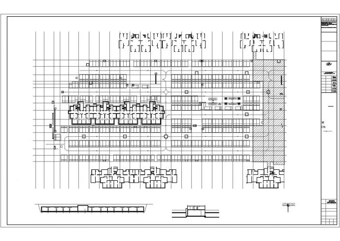 某家园住宅小区地下车库建筑设计图_图1