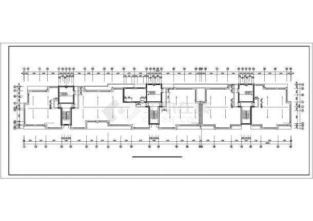 中高层框架结构建筑CAD参考图-图二