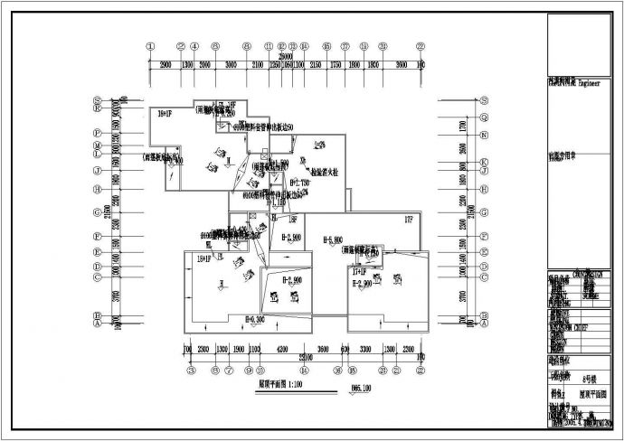 某住宅小区楼群给排施工参考CAD详图_图1