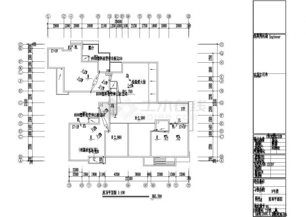 某住宅小区楼群给排施工参考CAD详图-图二