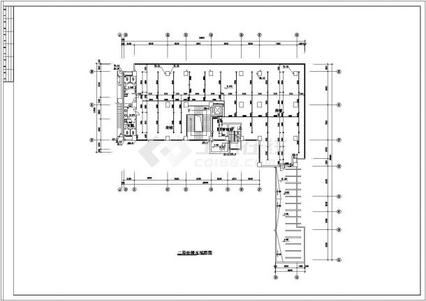 南方某十层商住楼给排水施工图-图二