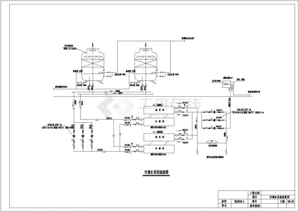 某地空调水系统详细原理图（共3张）-图二