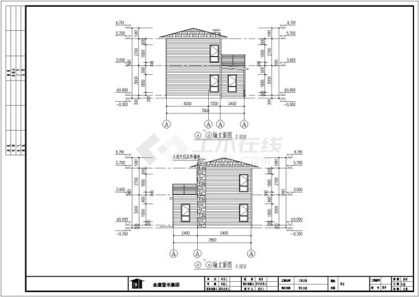 某地小型彩钢板住宅楼施工图-图二