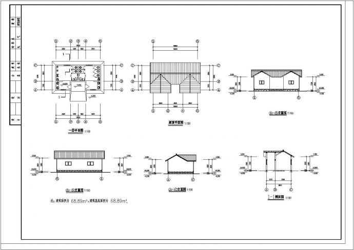 某地公共厕所的详细建筑设计施工图_图1