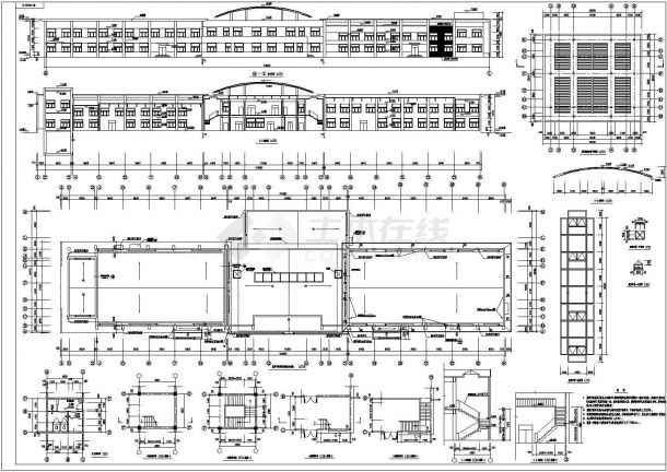 某动力站建筑设计施工图（共3张）-图二