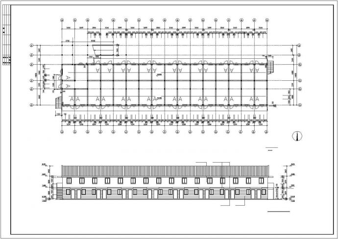 某地车库建筑设计施工图（共4张）_图1