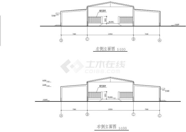 某地汽车库建筑结构设计施工图（全套）-图二