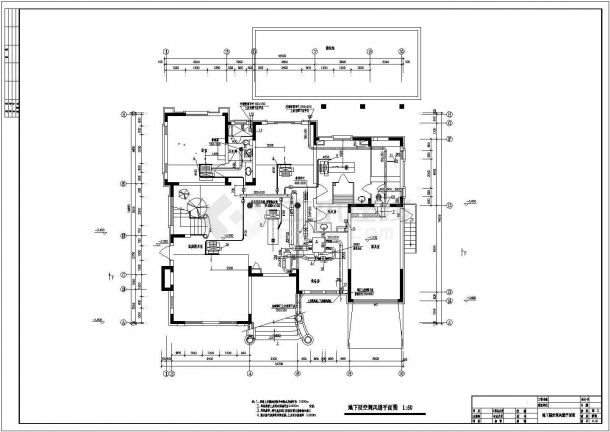 北京某别墅区户型A暖通空调施工图-图二