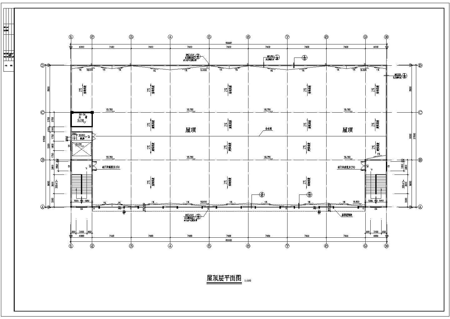 深圳某地区厂区厂房平全套平面图（CAD图）