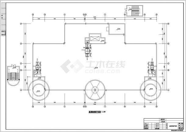 南昌某学院图书馆防排烟图纸（共10张）-图一