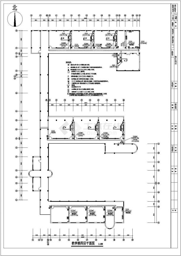 某小学教学楼电气施工图（共5张）-图二