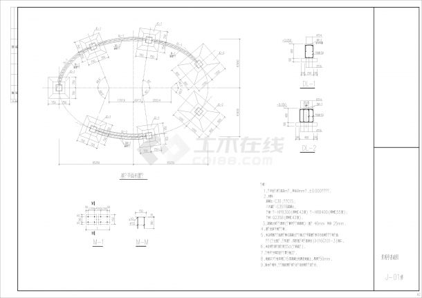 科技产业园区江景园景观工程 详图-图二
