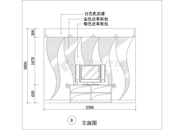 某地ktv建筑设计施工简图(共6张)-图二