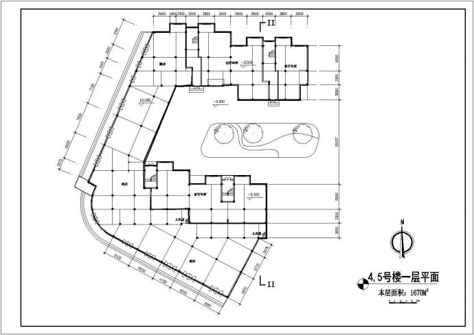 南方某花园综合住宅区cad详细规划建筑设计图纸_图1