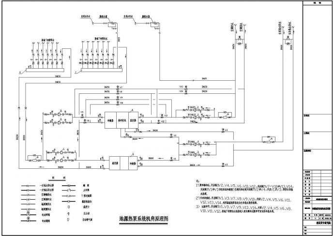 某地地源热泵空调全套设计CAD图_图1