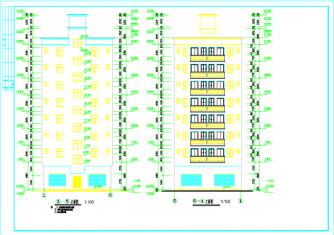 标准民房别墅建筑设计CAD示意图_图1