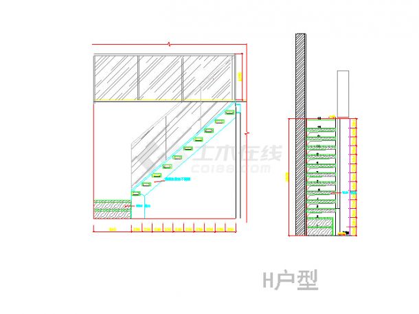 某地小型钢结构楼梯深化（共3张）-图二