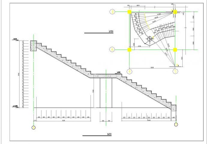 【遂宁市】某商场钢筋砼螺旋楼梯结构图_图1