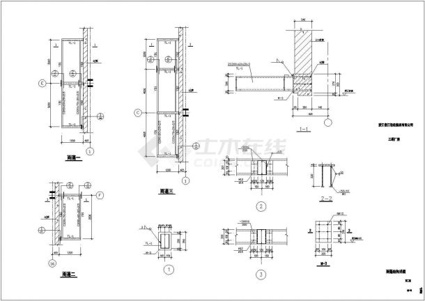 【江苏省】某地区多层钢结构厂房设计图纸-图一