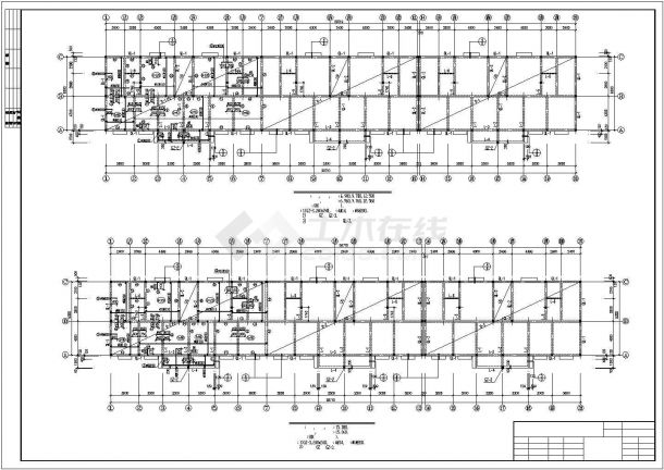 商住楼底框结构规划CAD详细参考图-图二