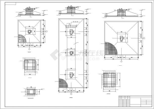 两层型钢混凝土食堂结构施工图-图二