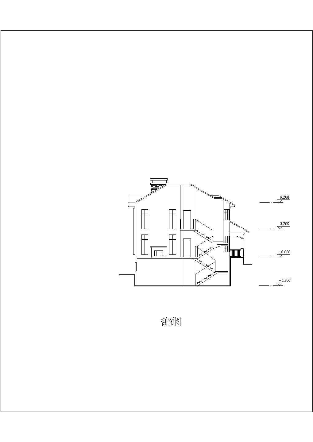 一套经典的别墅建筑图（共7张）