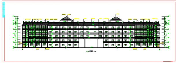 某地一套完整的办公建筑图（共14张）-图二