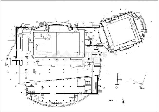 某地游泳馆的建筑设计施工图（共13张）-图二