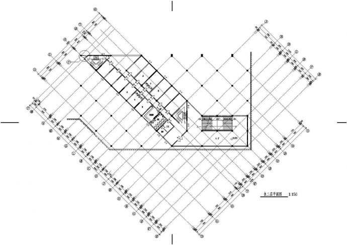 某地带屋顶运动场综合楼施工图（共7张）_图1