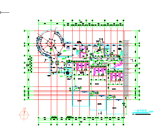 某地九班制幼儿园建筑施工图（共9张）_图1